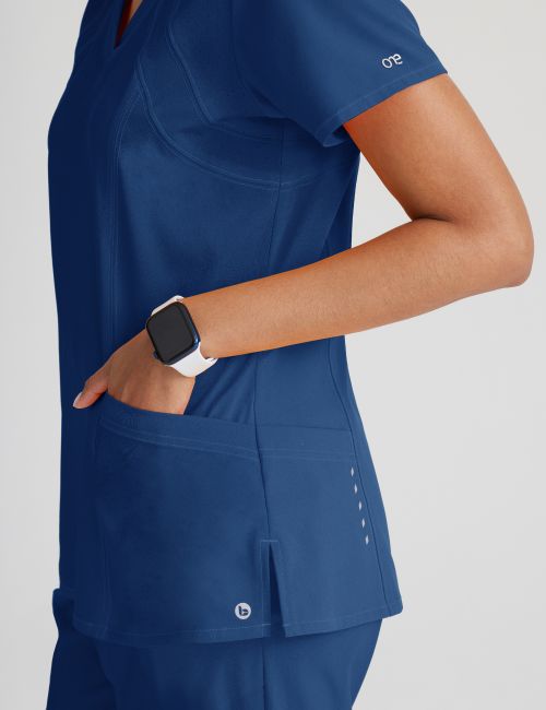 Blouse médicale Femme anti-statique (anti poils et cheveux) "Barco One", 4 poches (BOT5105)
