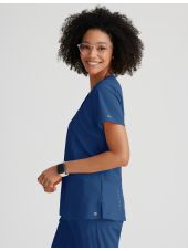 Blouse médicale Femme anti-statique (anti poils et cheveux) "Barco One", 4 poches (BOT5105)