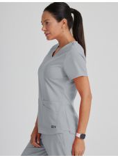 Women's medical blouse, "Grey's Anatomy Stretch" 2 pockets (GRST011)