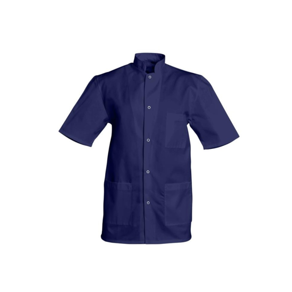 Medical gown Men's white short-sleeved Poly/Cotton Denis, SNV (DENCP00000)