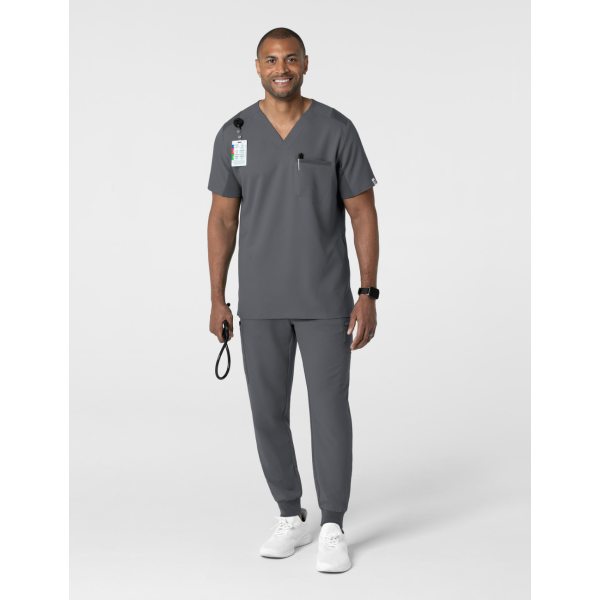 Water-repellent men's medical coat, Wonderwink "Thrive" (6622)