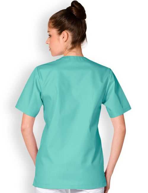 Blusa médica de cuello en V para mujeres, Dickies, 2 bolsillos, Colección "EDS Signature" (86706)