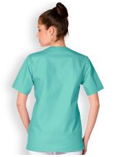 Blusa médica de cuello en V para mujeres, Dickies, 2 bolsillos, Colección "EDS Signature" (86706)