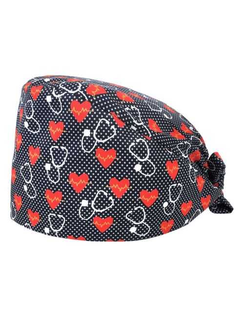 Medical cap "Heart and stethoscope" (209-22156)