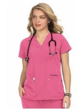 Blouse médicale Femme Koi "Hustle and Heart", 2 poches Koi Next Gen (1019)