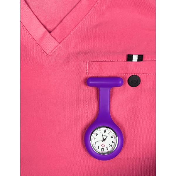 Montre Infirmière Silicone Violet