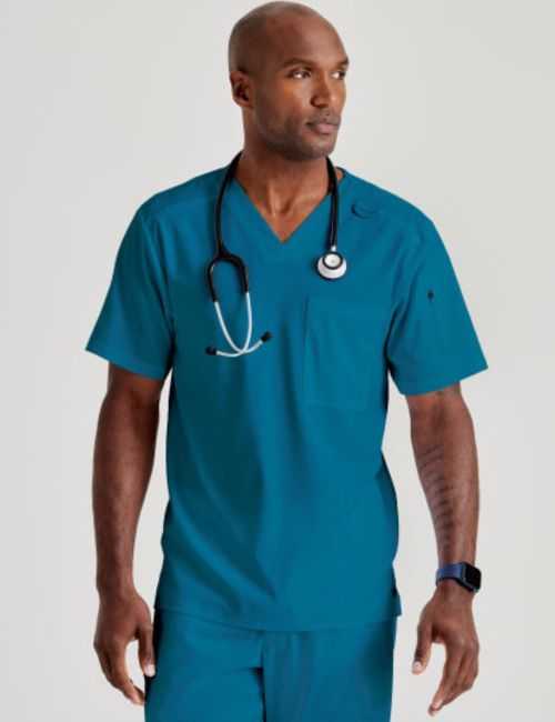Blouse médicale homme 1 poche, collection "Grey's Anatomy Stretch" (GRST079-)