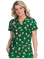 Bata de doctora de mujer estampada "Navidad perros y gatos", Colección Koi (B120PR-HJP)