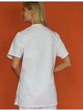 Bata de trabajo Mujer blanca Cuello en V Viviane, SNV (VIVMCP0000)