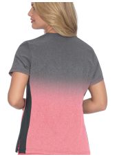 Blouse médicale originale Femme "Dégradé rose", 2 poches Koi (1031PR-C140)