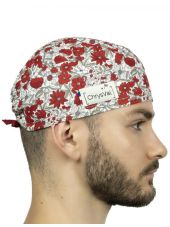 Calot médical court "Romance" 100% coton CHRYSVAL (211-372)