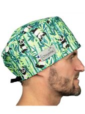 Gorra médica Azul flamencos rosados100% algodón Chrysval (211-215)