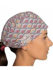 Short medical cap "Fans" 100% cotton CHRYSVAL (211-621)