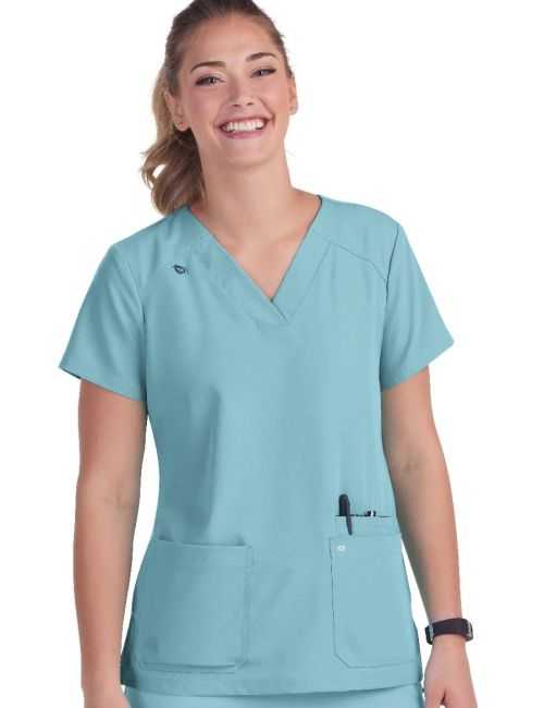 Koi Medical Blouse Mujer "Hustle and Heart", colección Koi Next Gen (1019)