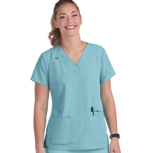 Koi Medical Blouse Mujer "Hustle and Heart", colección Koi Next Gen (1019)