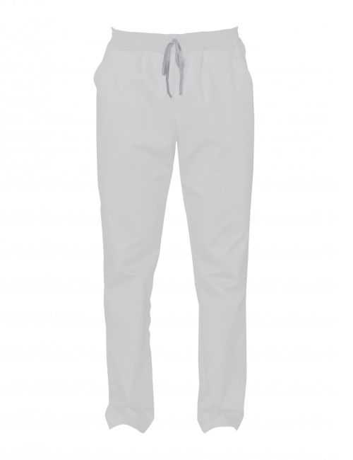 Pantalones médicos blancos 100% algodón unisex, SNV (ADLX00200)