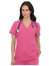 Blouse médicale Femme Koi "Hustle and Heart", 2 poches Koi Next Gen (1019)