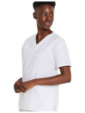 Blusa médica de cuello en V para mujeres, Dickies, 2 bolsillos, Colección "EDS Signature" (86706)