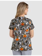 Bata médica original para mujer "Gatos de Navidad", (1122PRA-FFV)