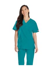 Men's V-Neck Medical Blouse, Dickies, 2 pockets, "EDS Signature" Collection (86706)
