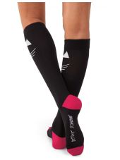 Chaussettes de compression hautes à motifs chats Koi (BA169-BCT)