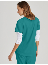 Blusa médica de mujer, "Grey's Anatomy Stretch" 2 bolsas (GRST011)