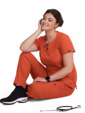 Blouse médicale Femme Koi "Serenity", collection Koi Lite (317-) terracotta