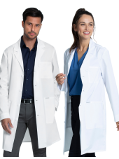 Blouse médicale Blanche Longue unisexe, Cherokee, collection "Project Lab" (CKE460) dos