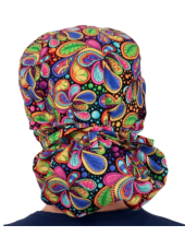 Calot médical Cheveux Longs "Fleurs lumineuses" (815-8652)