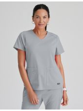 Blusa médica de mujer, "Grey's Anatomy Stretch" 2 bolsas (GRST011)