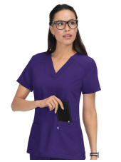 Blouse médicale Femme Koi "Hustle and Heart", 2 poches Koi Next Gen (1019)