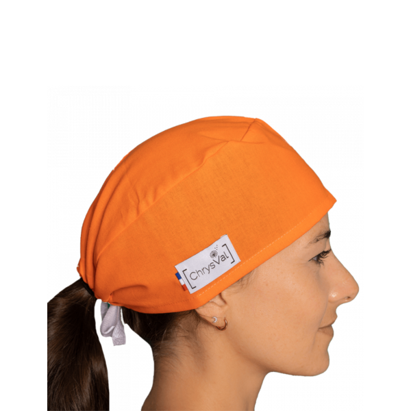 Calot médical court "Mandarine" 100% coton CHRYSVAL (211-629) Calot médical court "Mandarine" 100% coton CHRYSVAL (211-629)