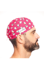 Calot médical court "Dent'Lerose" 100% coton CHRYSVAL (211-959)