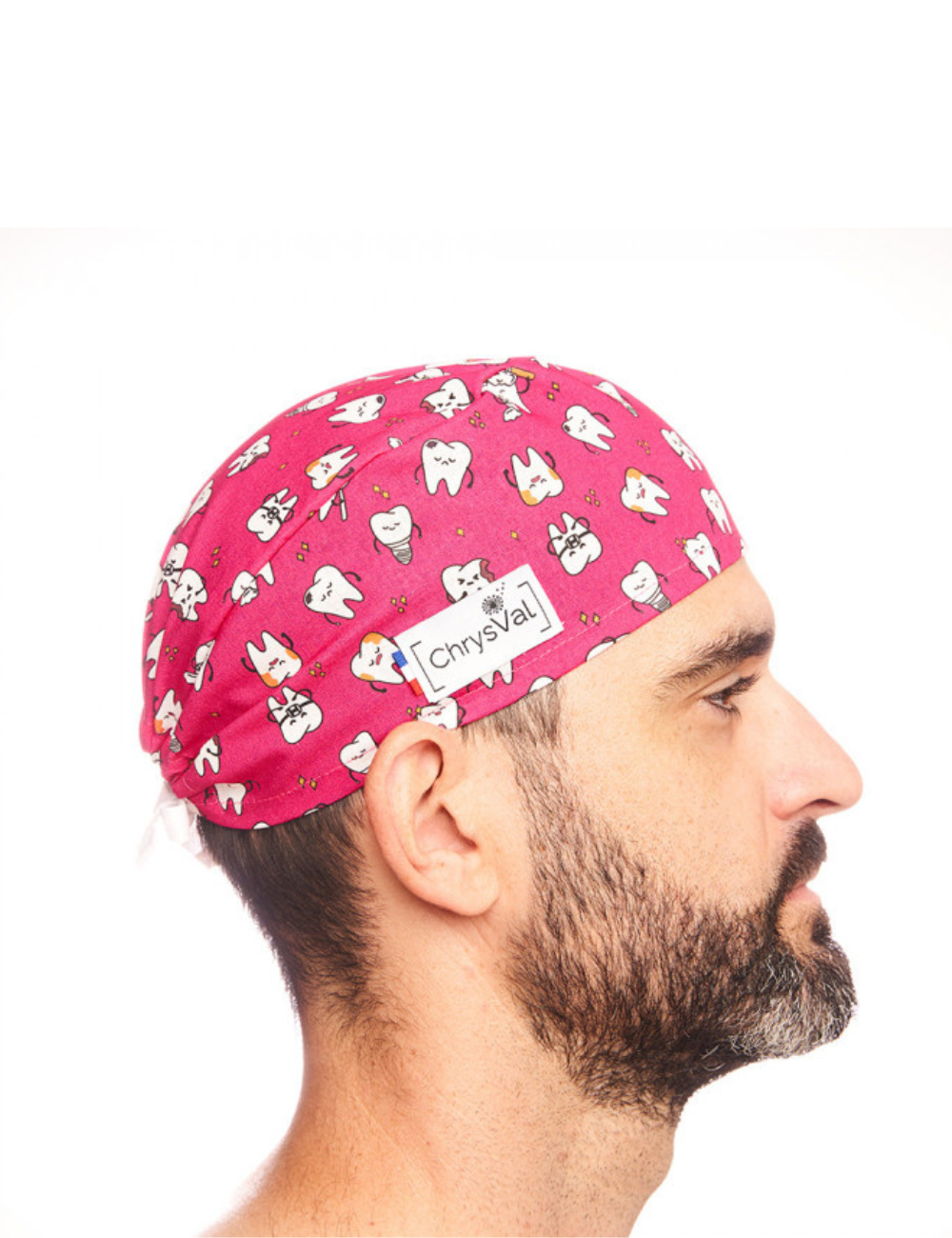 Short medical cap "Dent'Lerose" 100% cotton CHRYSVAL (211-959)