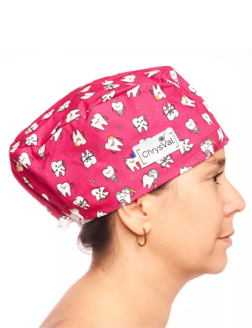 Calot médical couvrant "Dent'Lerose" 100% coton CHRYSVAL (211-958)