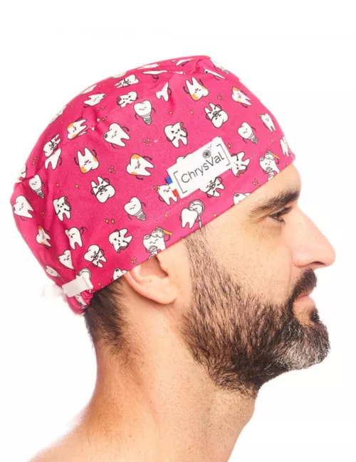 Calot médical couvrant "Dent'Lerose" 100% coton CHRYSVAL (211-958)