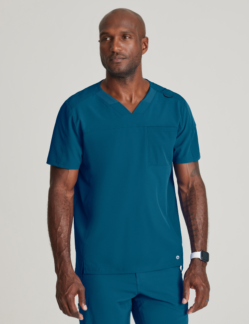 Blouse médicale Homme anti-statique (anti-poils et cheveux) "Barco One", 2 poches (BOT195)