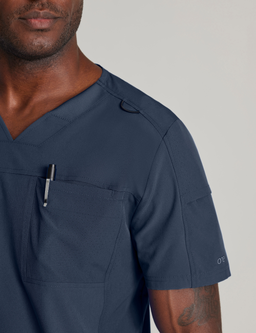 Blouse médicale Homme anti-statique (anti-poils et cheveux) "Barco One", 2 poches (BOT195)