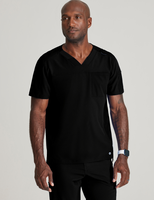 Blouse médicale Homme anti-statique (anti-poils et cheveux) "Barco One", 2 poches (BOT195)