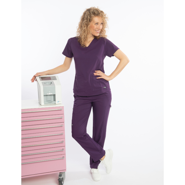 Conjunto médico para mujer - Anatomía de Grey (pantalones rectos)