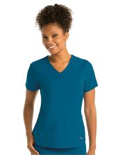 Blusa médica de mujer, "Grey's Anatomy Stretch" 2 bolsas (GRST011)