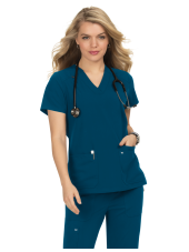 Blouse médicale Femme Koi "Hustle and Heart", 2 poches Koi Next Gen (1019)
