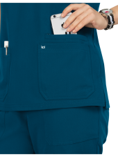 Blouse médicale Femme Koi "Hustle and Heart", 2 poches Koi Next Gen (1019)