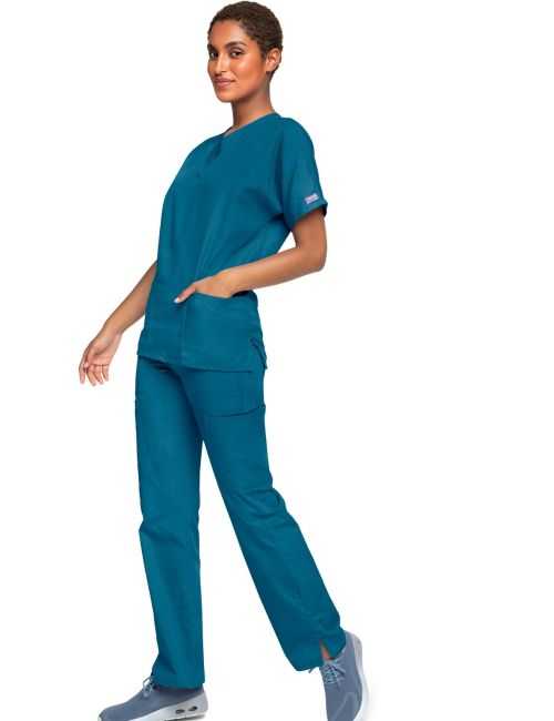 Bata médica de hombre, 2 bolsillos, originales de ropa de trabajo Cherokee (4700)