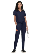 Blouse médicale Femme Koi "Aura", 2 poches, collection Cureology (C100) bleu marine de face