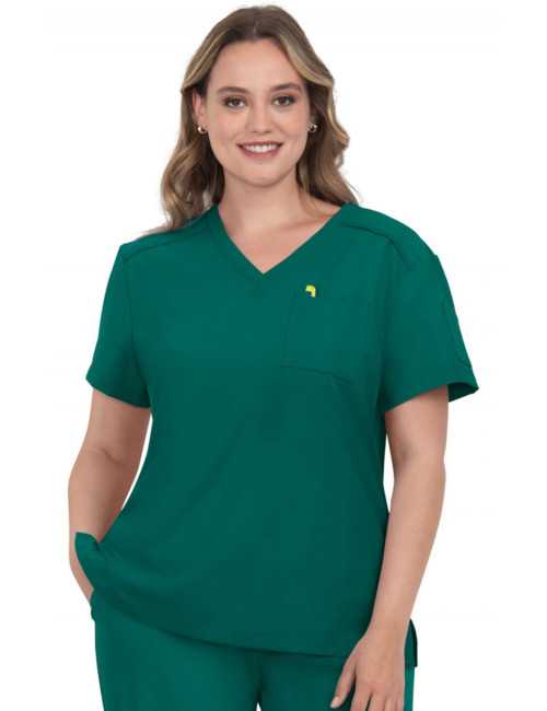 Blouse médicale Femme Koi "Aura", 2 poches, collection Cureology (C100) vert 