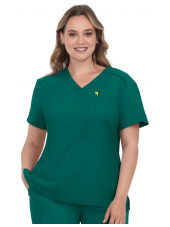Blouse médicale Femme Koi "Aura", 2 poches, collection Cureology (C100) vert