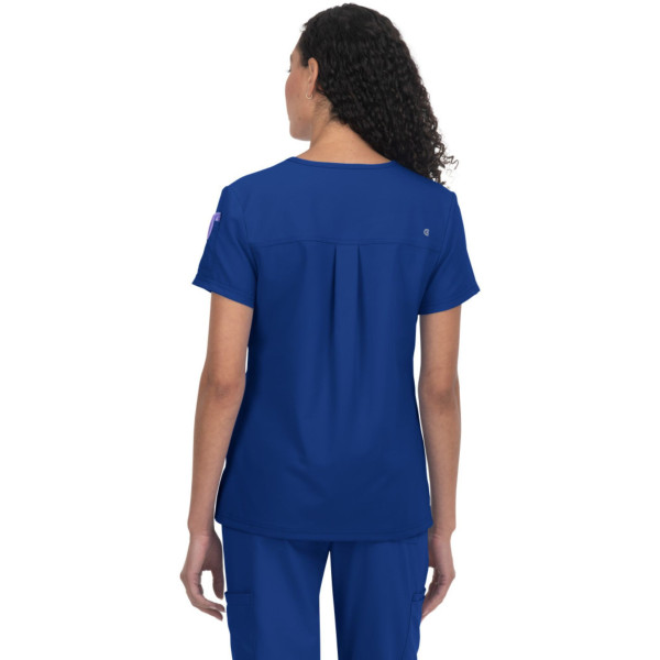 Blouse médicale Femme Koi "Aura", 2 poches, collection Cureology (C100) galaxie de dos 