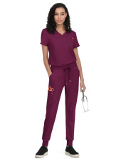 Blouse médicale Femme Koi "Aura", 2 poches, collection Cureology (C100), bordeaux de face