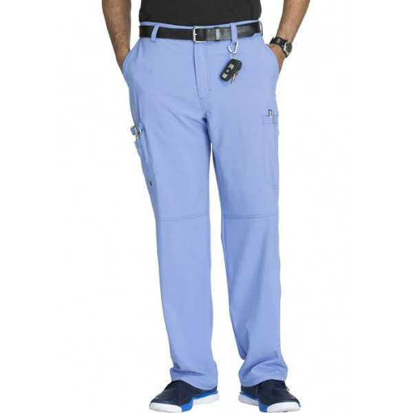 Pantalon à bouton homme, Cherokee, Collection "Infinity" (CK200A) bleu ciel face
